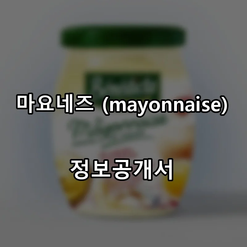 마요네즈 (mayonnaise) 프랜차이즈 창업 비용 정보공개서 요약