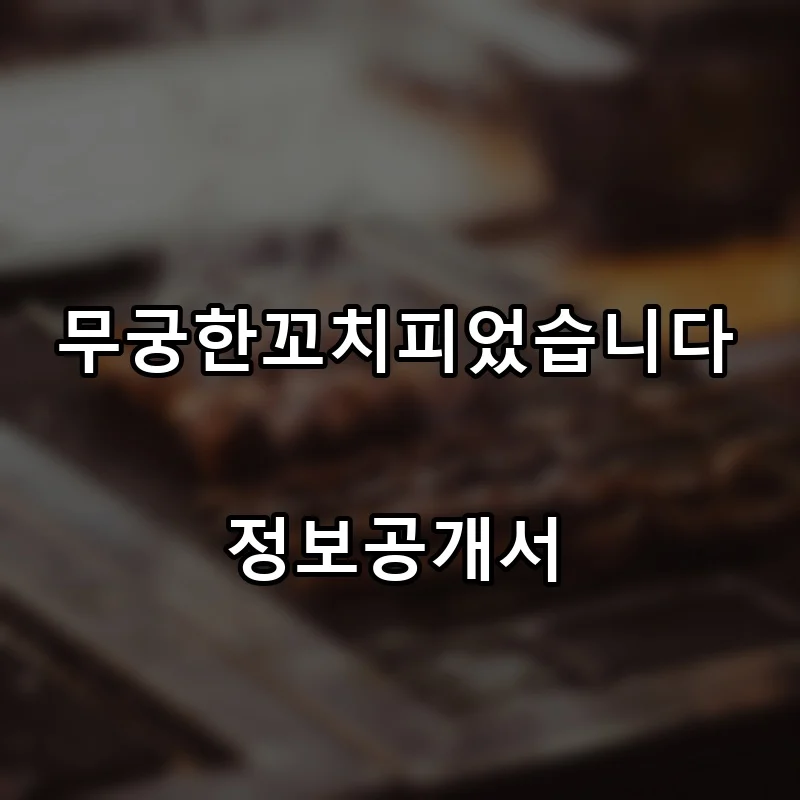무궁한꼬치피었습니다 프랜차이즈 창업 비용 정보공개서 요약