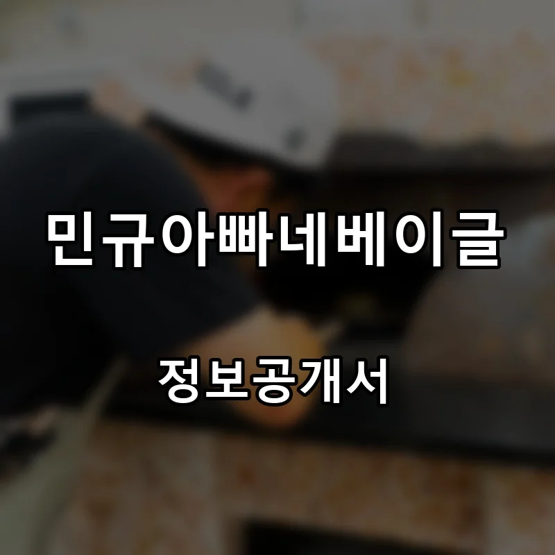 민규아빠네베이글 프랜차이즈 창업 비용 정보공개서 요약