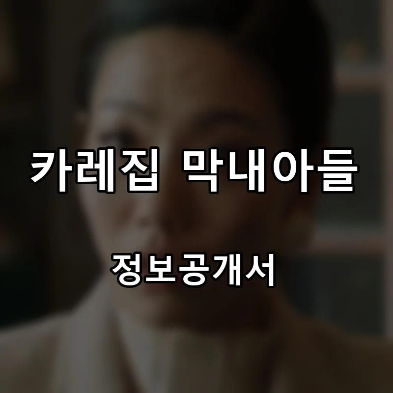 카레집 막내아들 프랜차이즈 창업 비용 정보공개서 요약