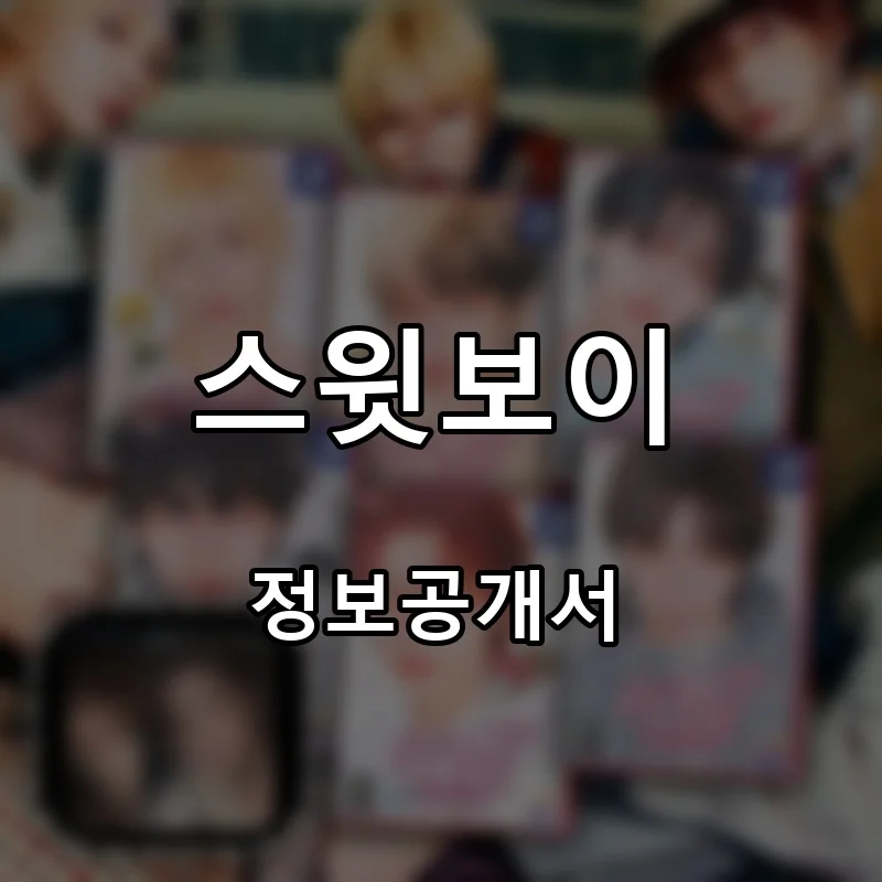 스윗보이 프랜차이즈 창업 비용 정보공개서 요약