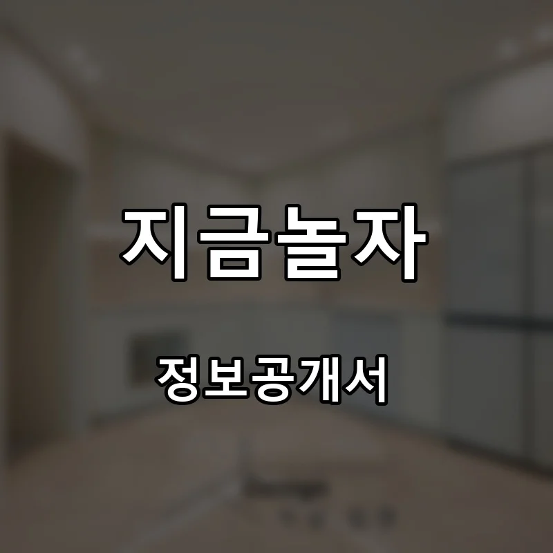 지금놀자 프랜차이즈 창업 비용 정보공개서 요약