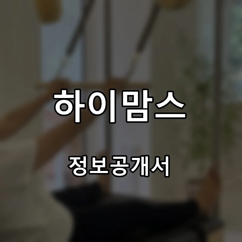 하이맘스 프랜차이즈 창업 비용 정보공개서 요약