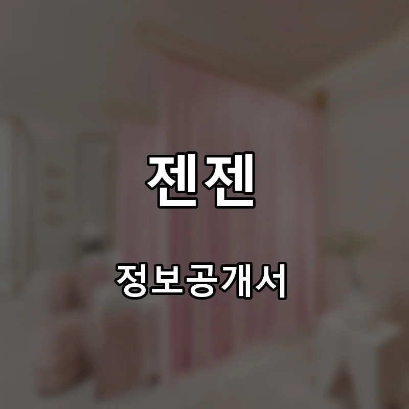 젠젠 프랜차이즈 창업 비용 정보공개서 요약