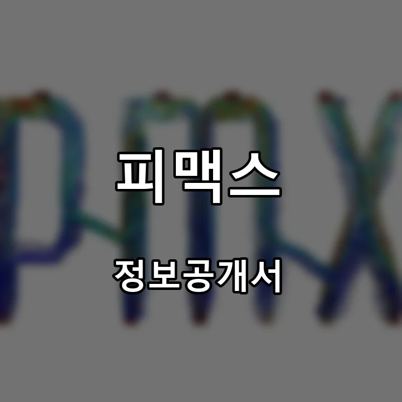 피맥스 프랜차이즈 창업 비용 정보공개서 요약