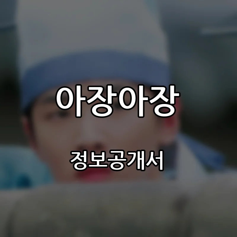 아장아장 프랜차이즈 창업 비용 정보공개서 요약