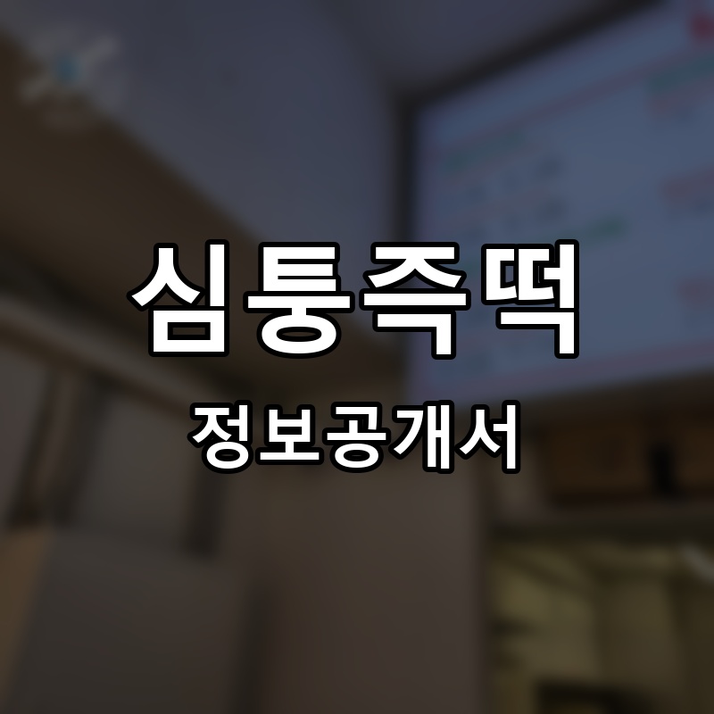 심퉁즉떡 프랜차이즈 정보공개서 요약