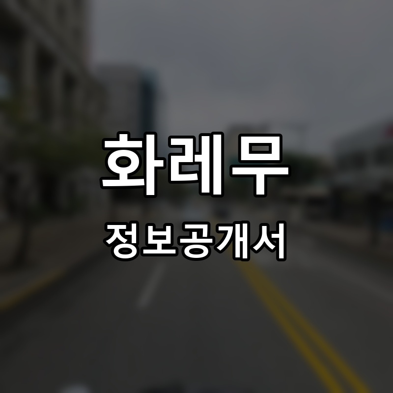 화레무 프랜차이즈 정보공개서 요약