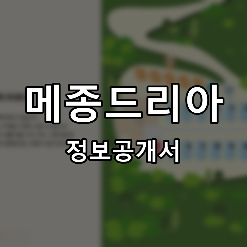 메종드리아 프랜차이즈 정보공개서 요약