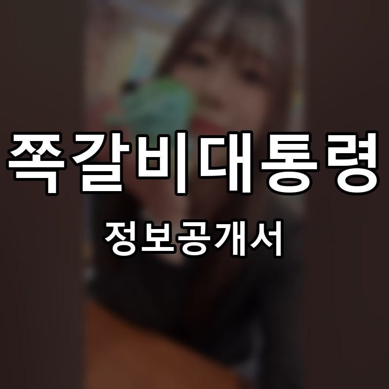 쪽갈비대통령 프랜차이즈 정보공개서 요약