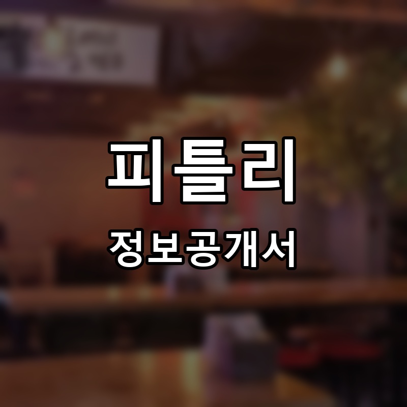 피틀리(fitly) 프랜차이즈 정보공개서 요약