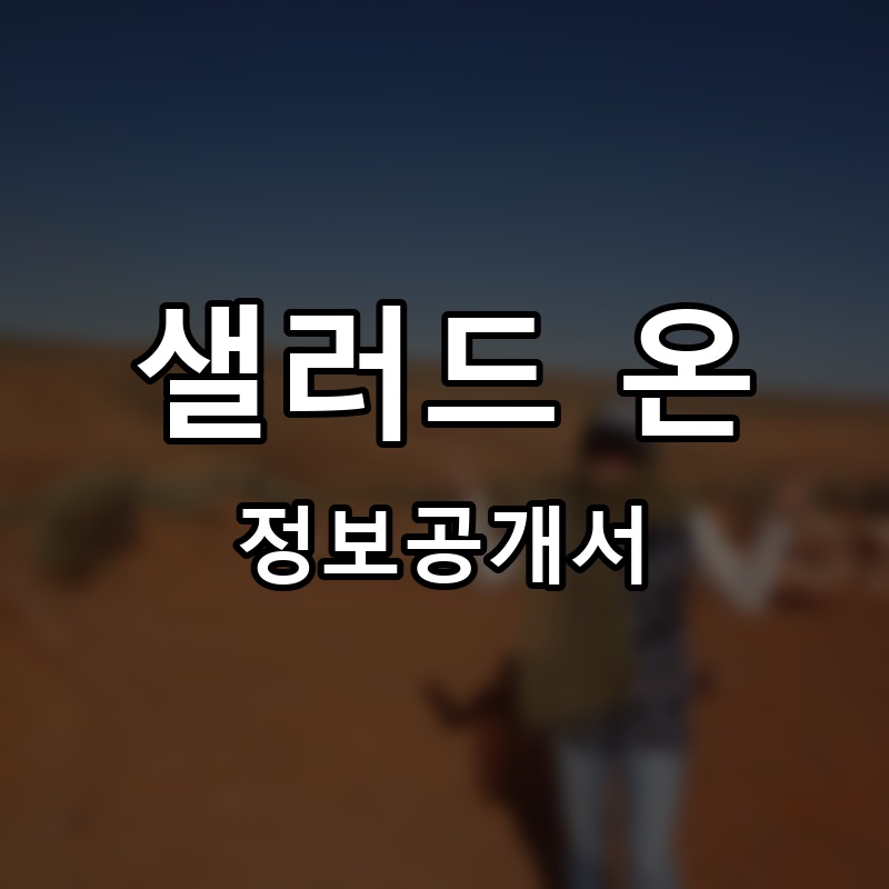 샐러드 온 프랜차이즈 정보공개서 요약