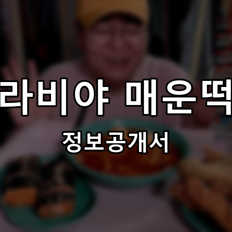 아싸라비야 매운떡볶이 프랜차이즈 정보공개서 요약
