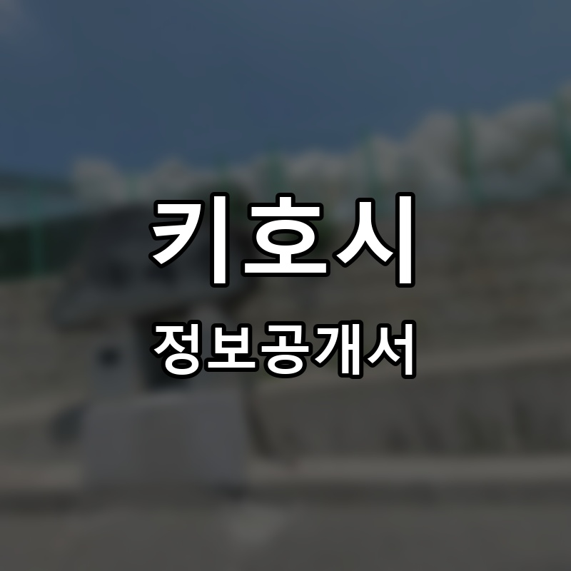 키호시 프랜차이즈 정보공개서