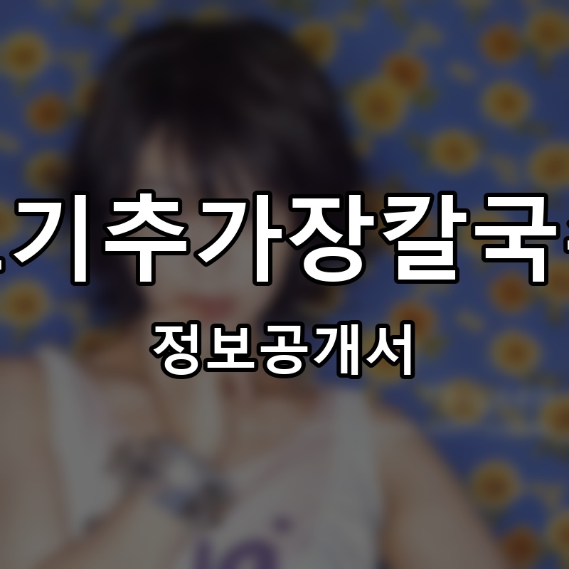 고기추가장칼국수 프랜차이즈 정보공개서