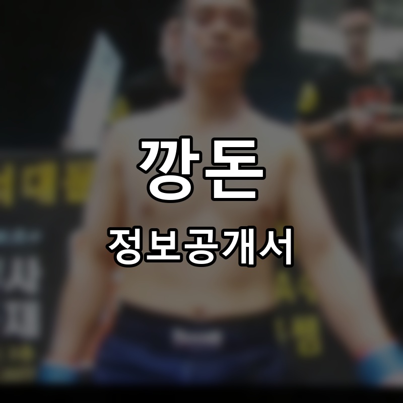 깡돈 프랜차이즈 정보공개서