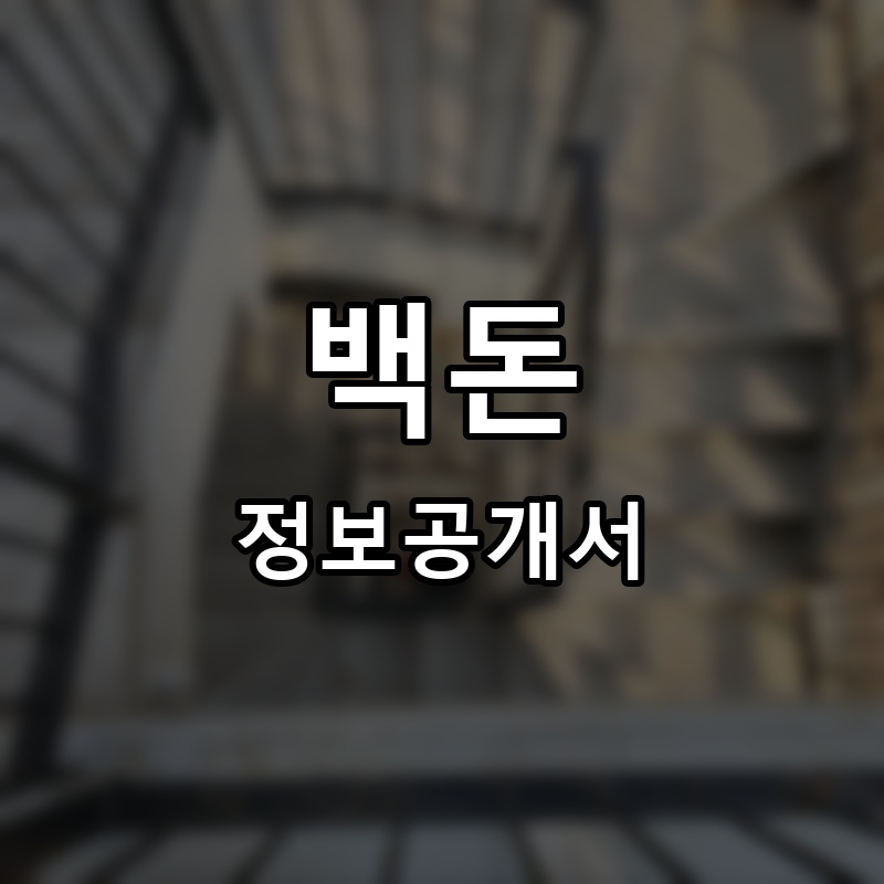 삼백돈돈가츠 프랜차이즈 정보공개서 요약