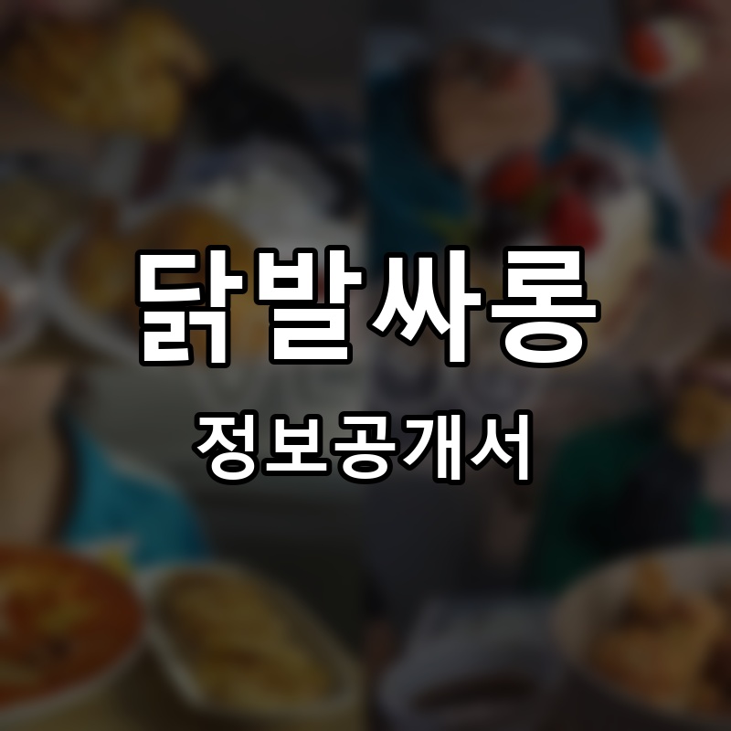 닭발싸롱 프랜차이즈 정보공개서 요약