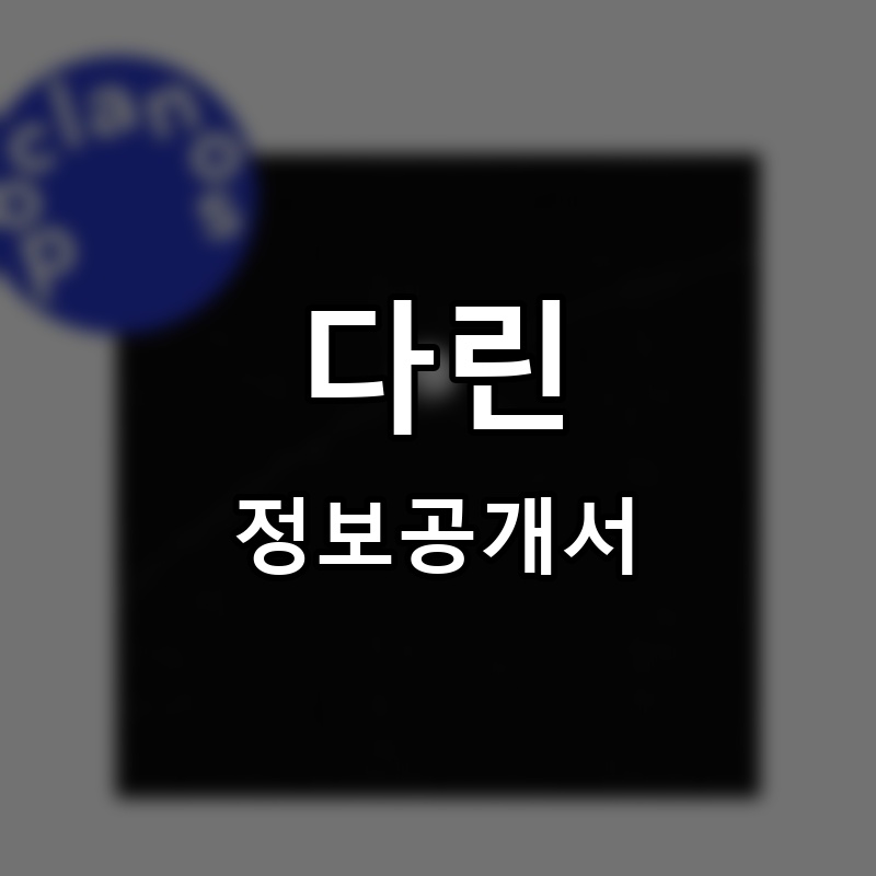 다린 프랜차이즈 정보공개서 요약