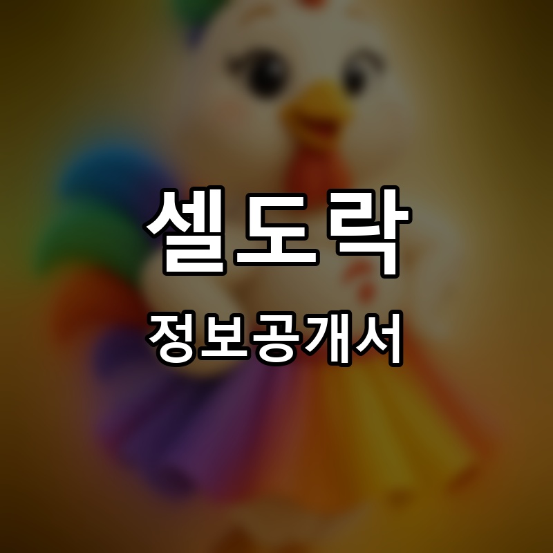 셀도락 프랜차이즈 정보공개서 요약