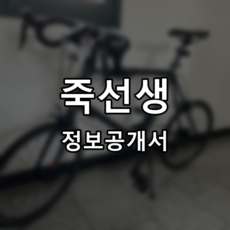 죽선생 프랜차이즈 정보공개서