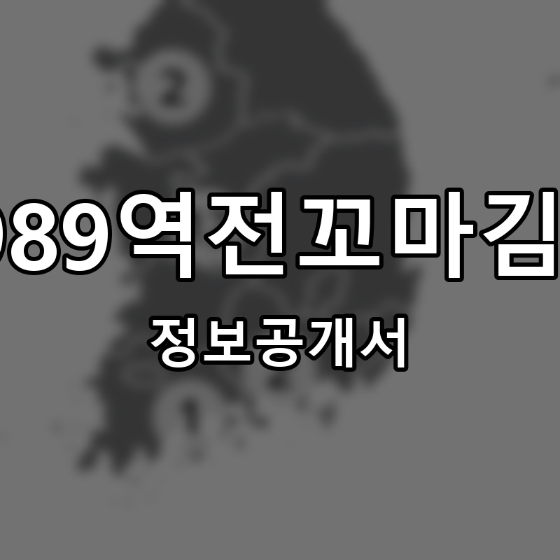 1989역전꼬마김밥 프랜차이즈 정보공개서