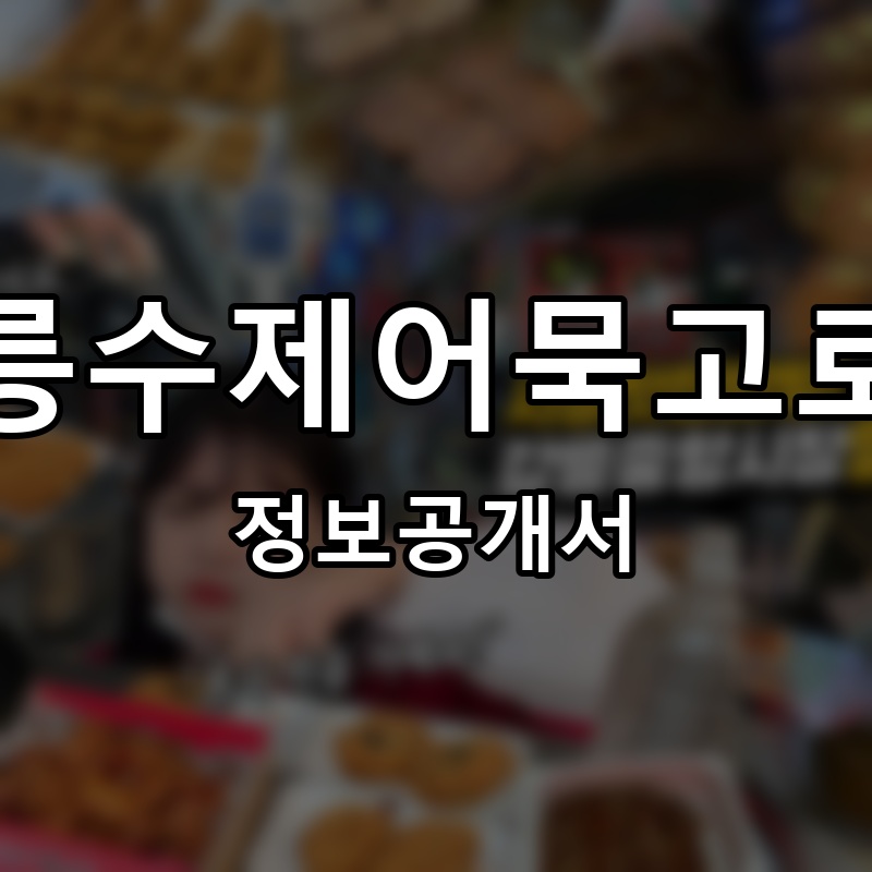 강릉수제어묵고로케 프랜차이즈 정보공개서 요약