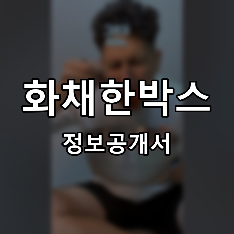화채한박스 프랜차이즈 정보공개서