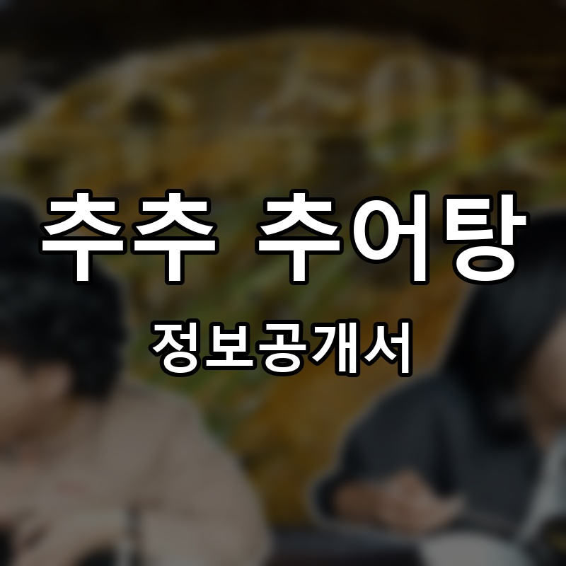 추추 추어탕 프랜차이즈 정보공개서 요약