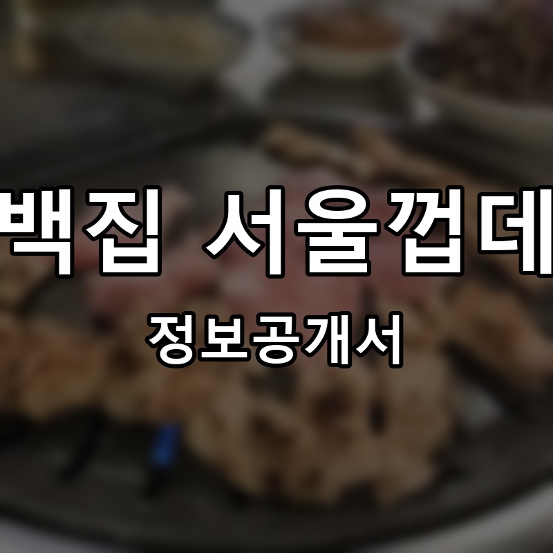 칠백집 서울껍데기 프랜차이즈 정보공개서