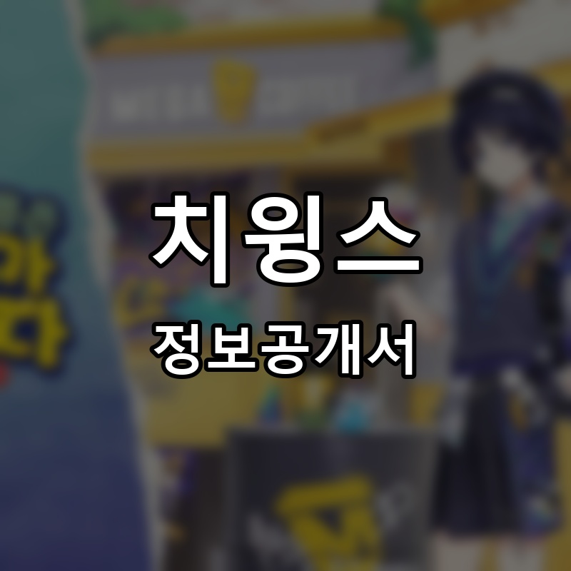 치윙스 프랜차이즈 정보공개서