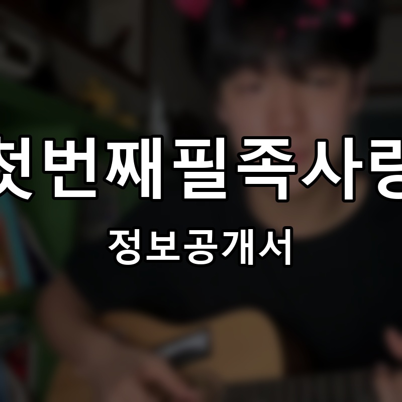 첫번째필족사랑 프랜차이즈 정보공개서