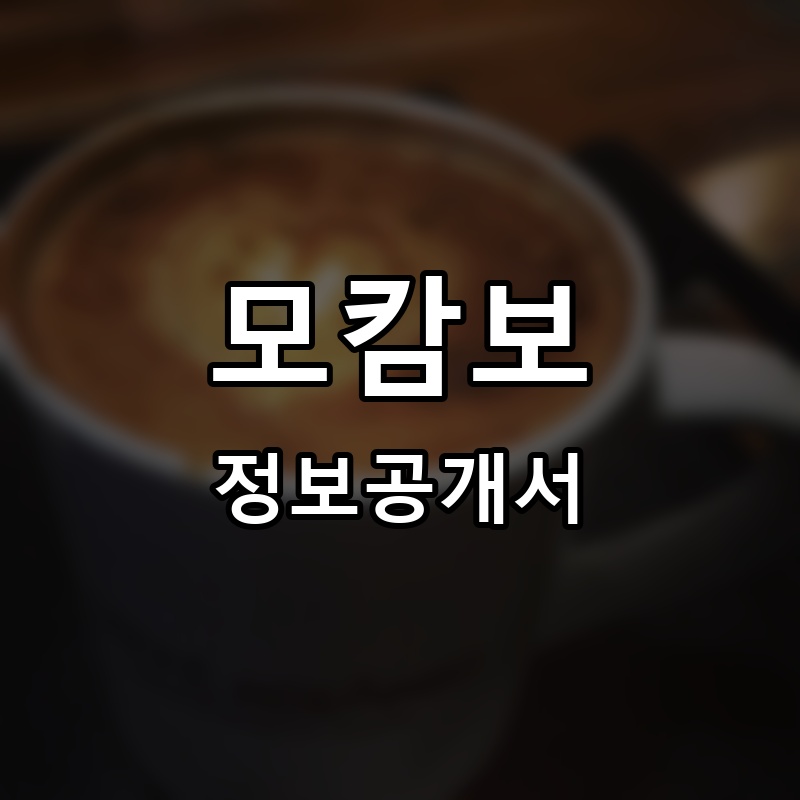 모캄보 프랜차이즈 정보공개서 요약