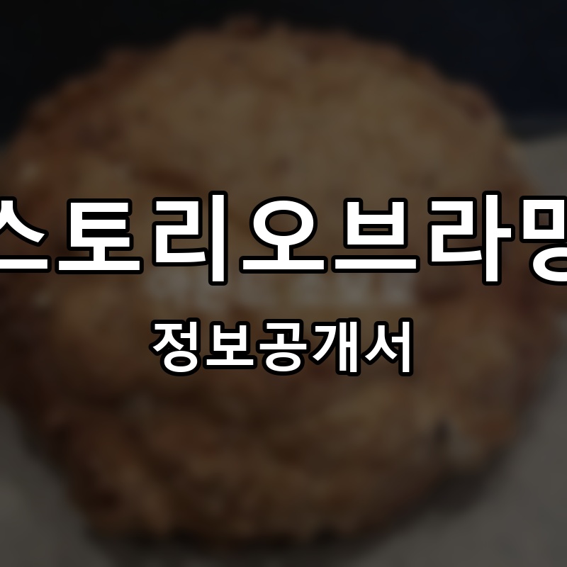 스토리오브라망 프랜차이즈 정보공개서 요약