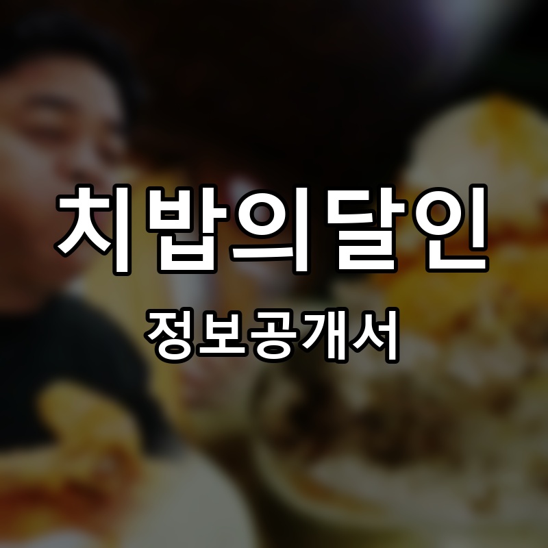 치밥의달인 프랜차이즈 정보공개서 요약