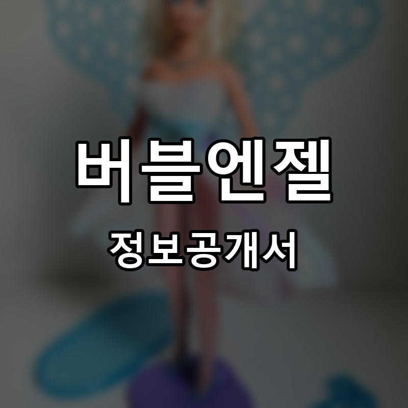 버블엔젤(Bubble Angel) 프랜차이즈 정보공개서