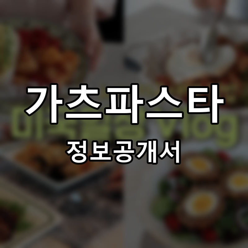 가츠파스타 프랜차이즈 정보공개서 요약