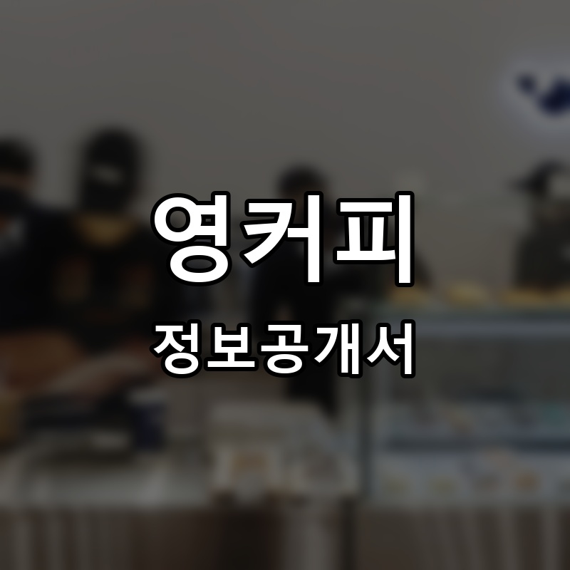 영커피 프랜차이즈 정보공개서 요약