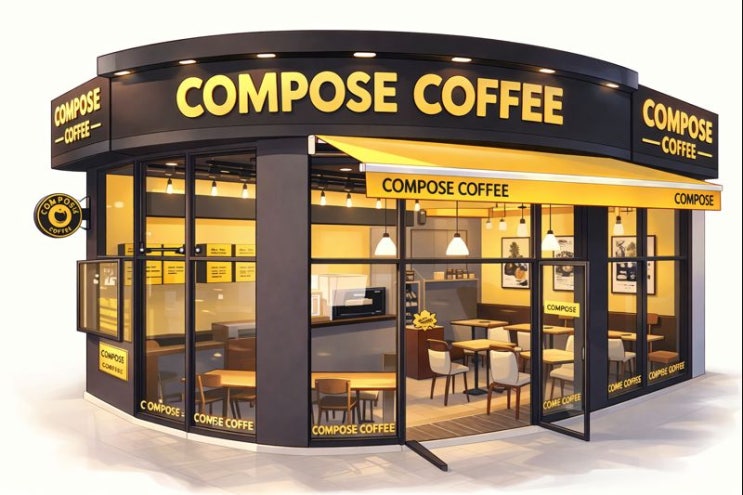 컴포즈커피 창업: 평수의 중요성과 매출 상승 전략