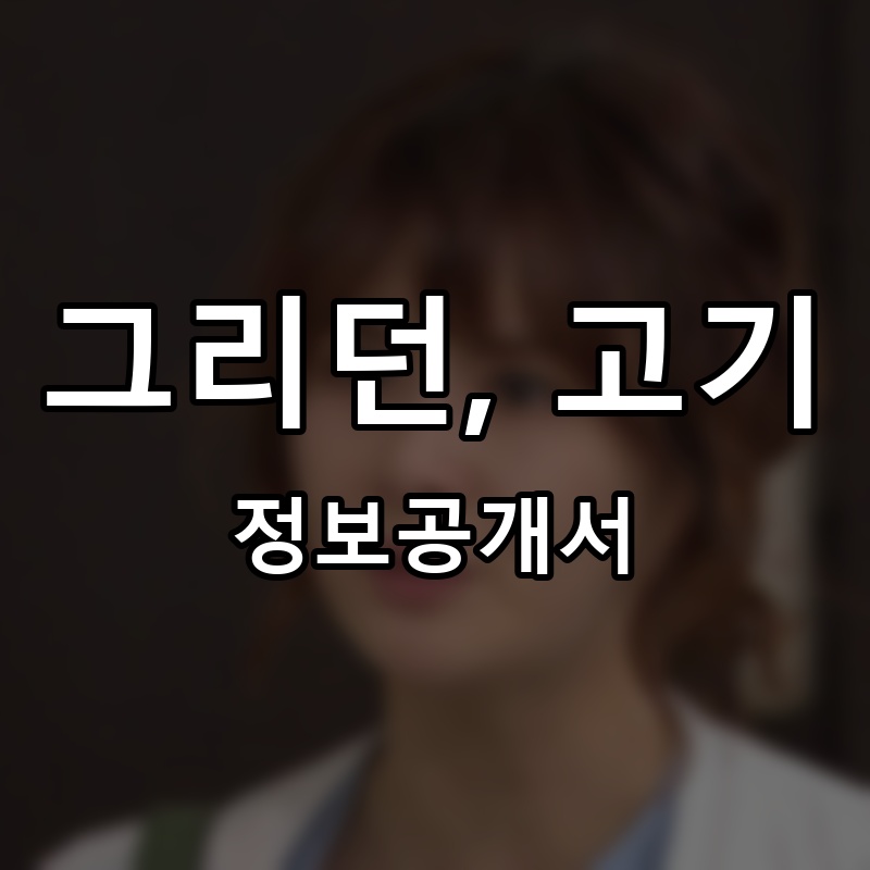 그리던 프랜차이즈 정보공개서 요약