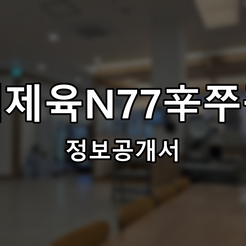 신에제육N77辛쭈꾸미 프랜차이즈 정보공개서 요약