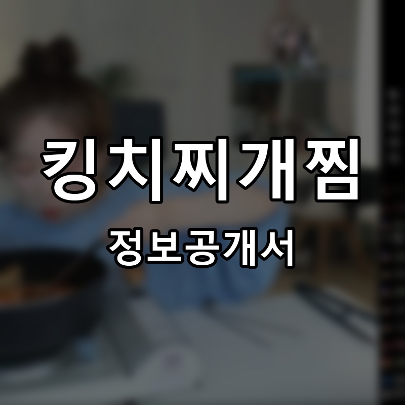킹치찌개찜 프랜차이즈 정보공개서 요약