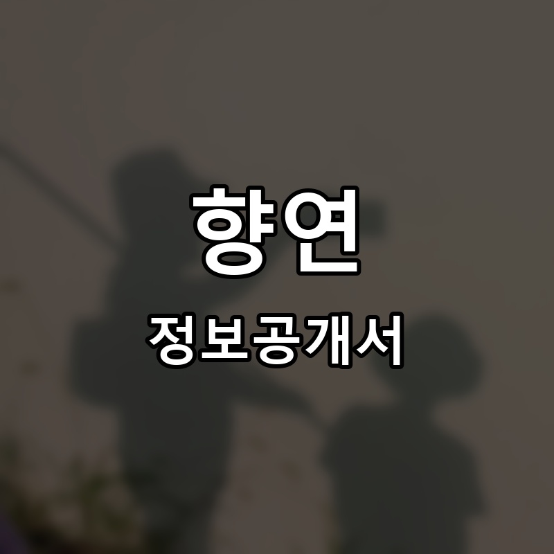 향연 프랜차이즈 정보공개서