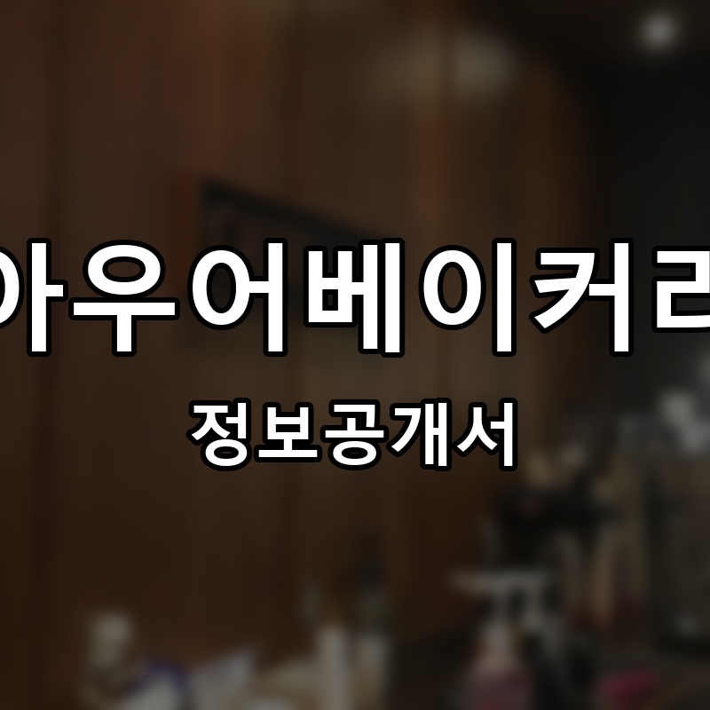 아우어베이커리(OUR Bakery) 프랜차이즈 정보공개서 요약
