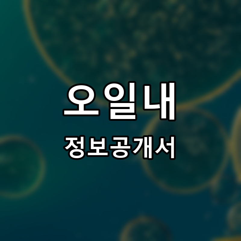 오일내 프랜차이즈 정보공개서