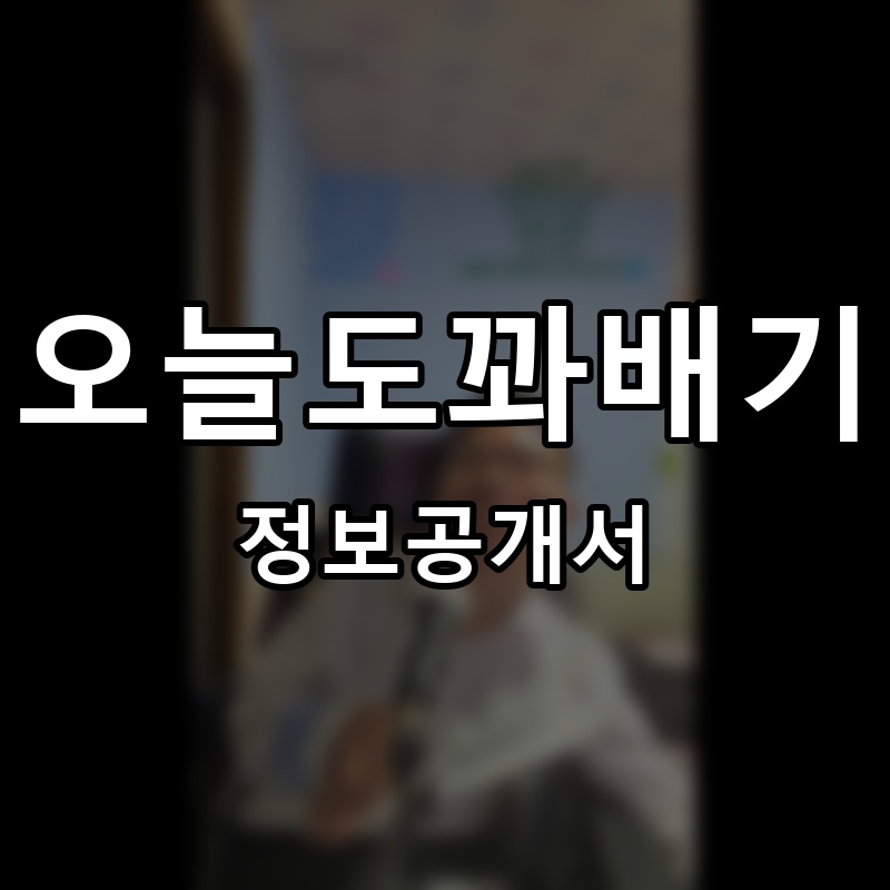 오늘도꽈배기 프랜차이즈 정보공개서