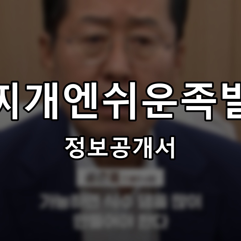 찌개엔쉬운족발 프랜차이즈 정보공개서 요약