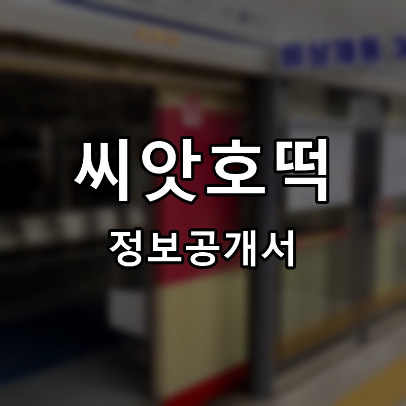 씨앗호떡 프랜차이즈 정보공개서