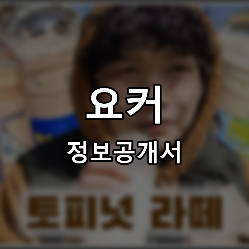 와요커피 프랜차이즈 정보공개서