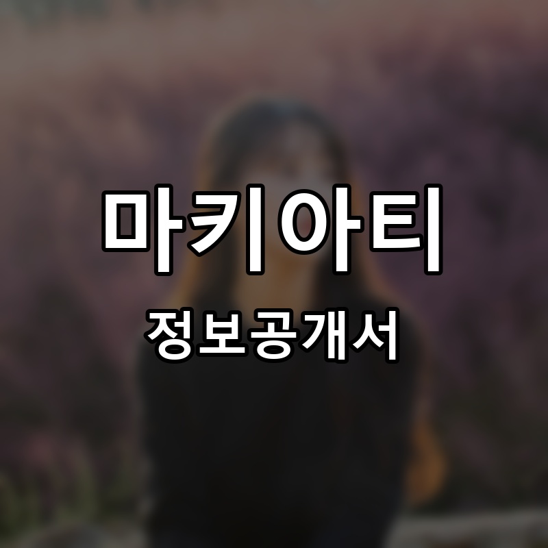 마키아티 프랜차이즈 정보공개서